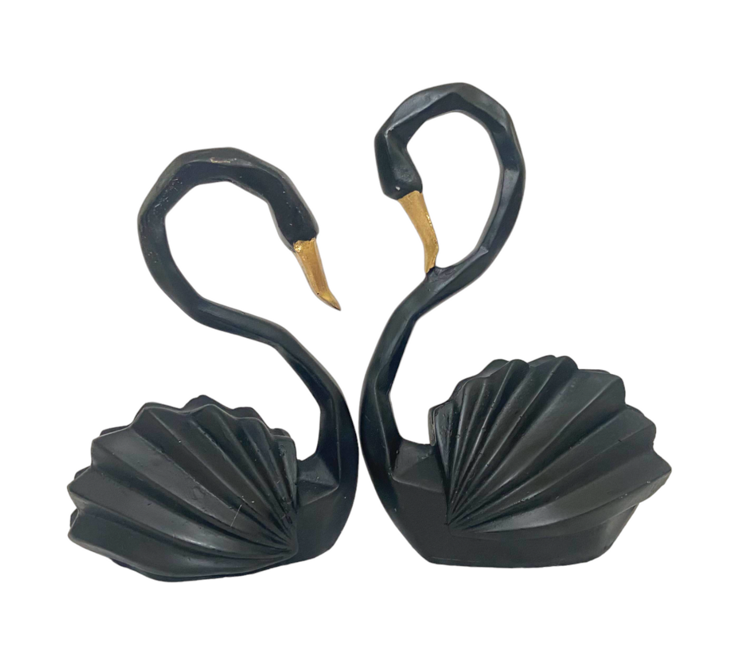 Love Swan Couple Statue Showpieces