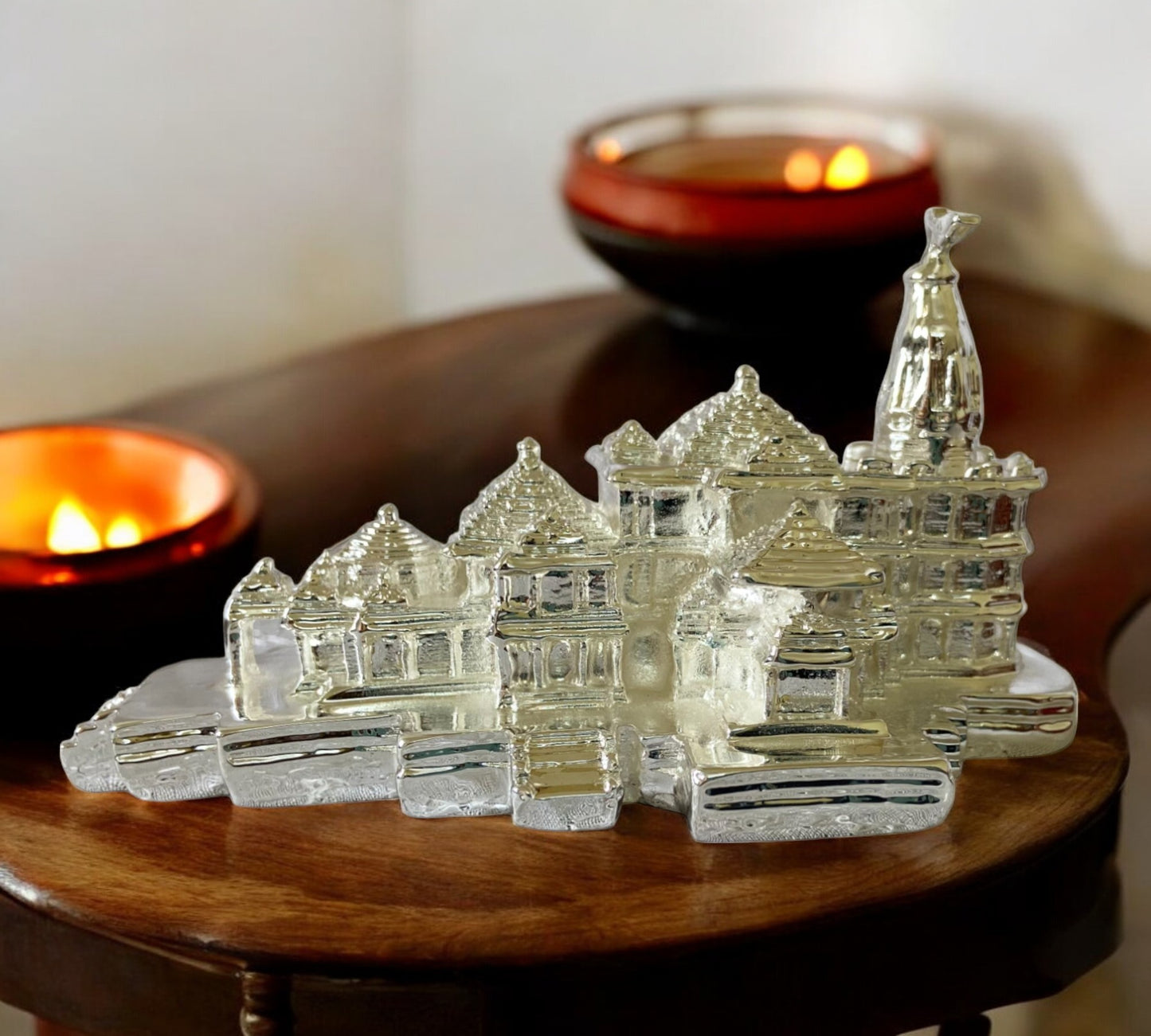 Silver Ayodhya Ram Mandir for Home Pooja Mandir