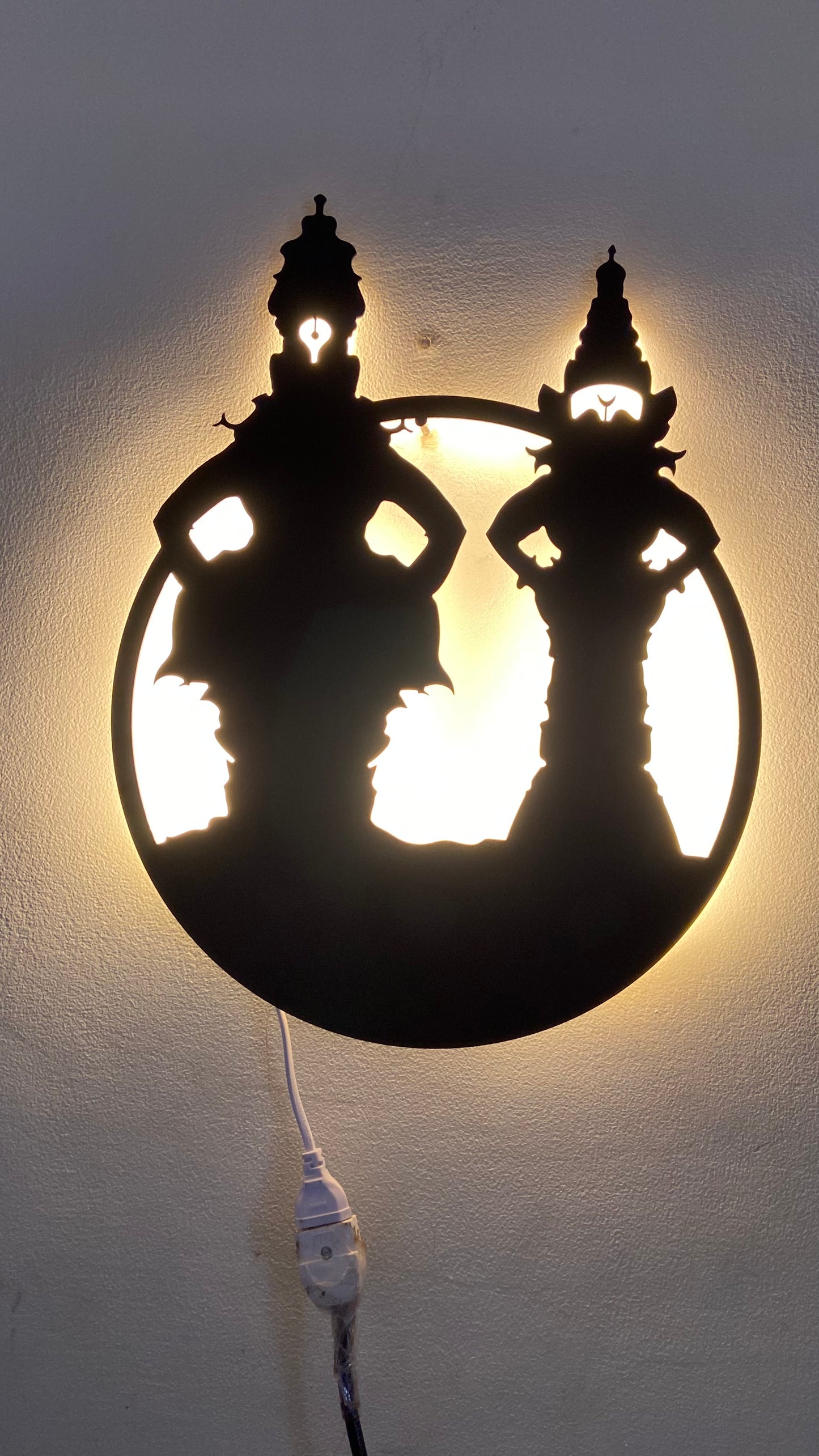 Vittal Rukmini Metal Wall Art with LED Light