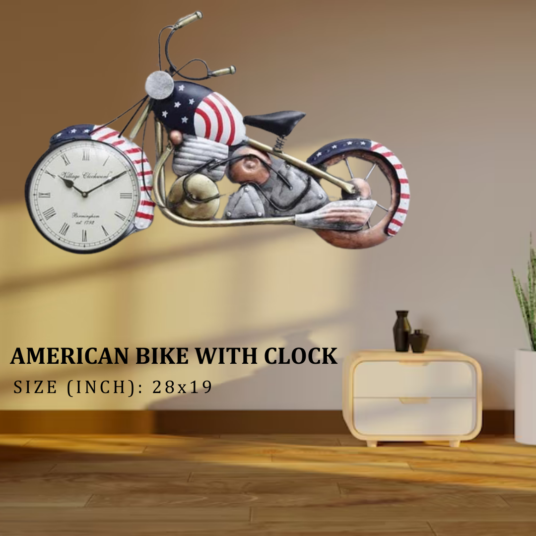 American Bike With Clock