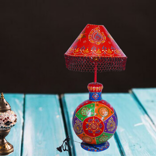 Rajasthani Painted Lamp