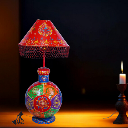 Rajasthani Painted Lamp