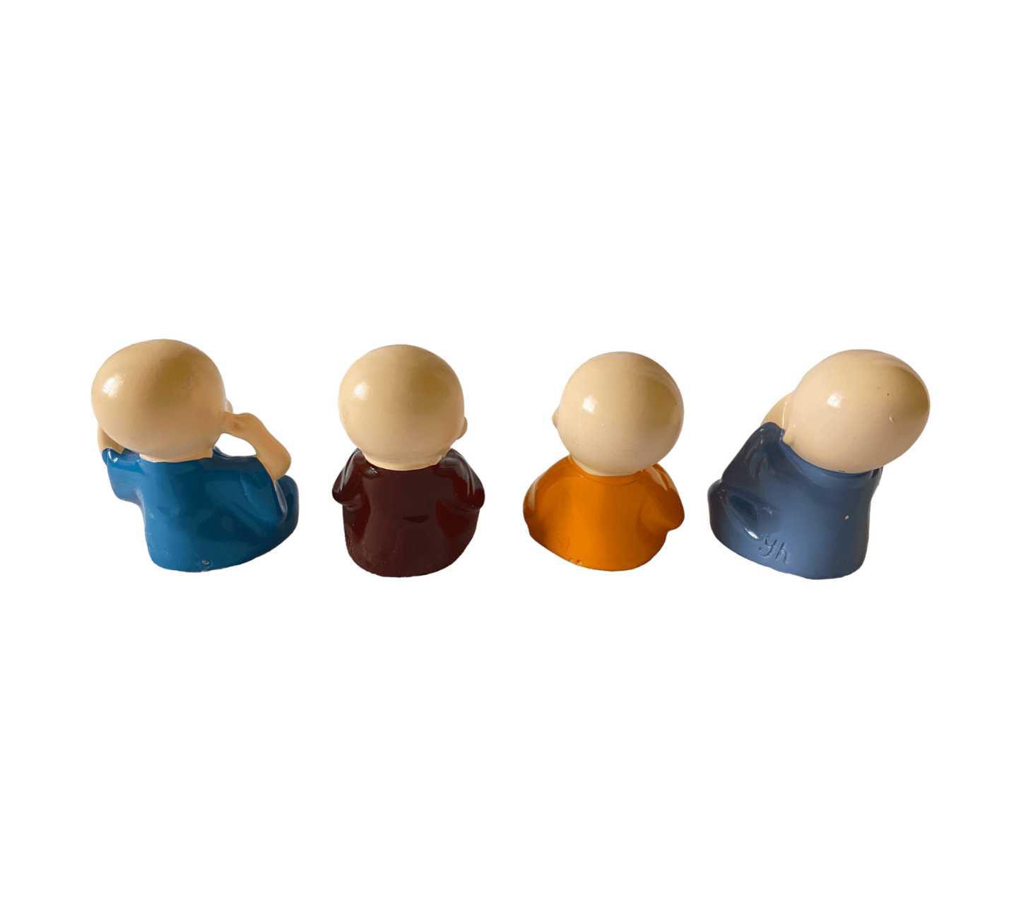 Little Monk Cute Ornaments Car - 4 Pcs