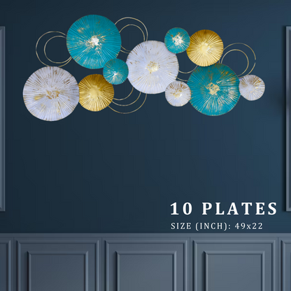 10 Plates Wall Decor