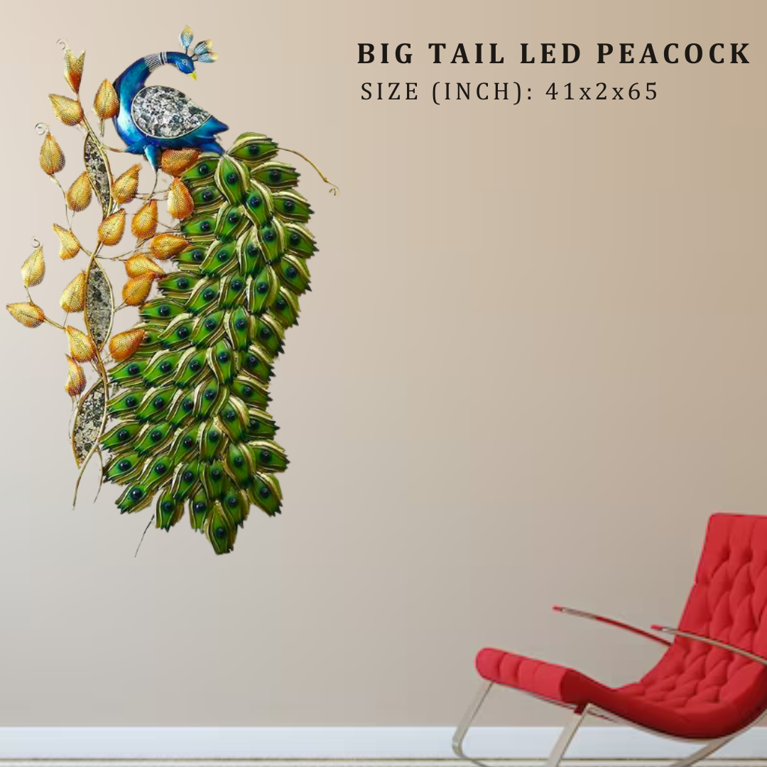 Big Tail LED Peacock