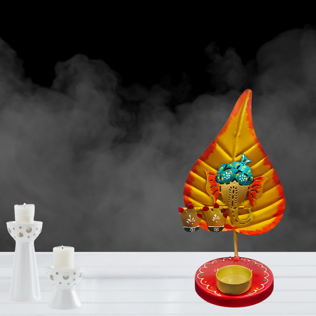 Beautiful Pan Ganesha T-light Candle Holder