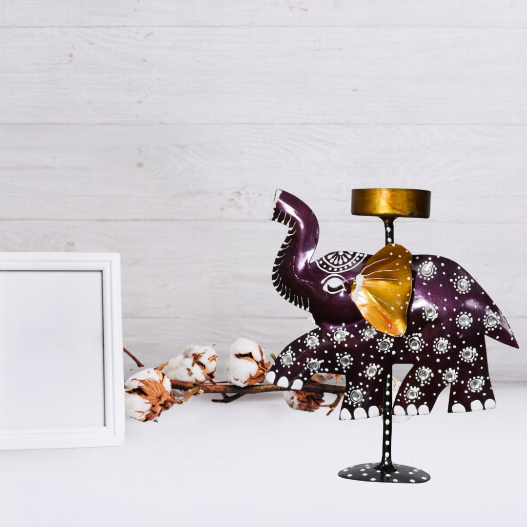 Beautiful Elephant T-light Candle Holder