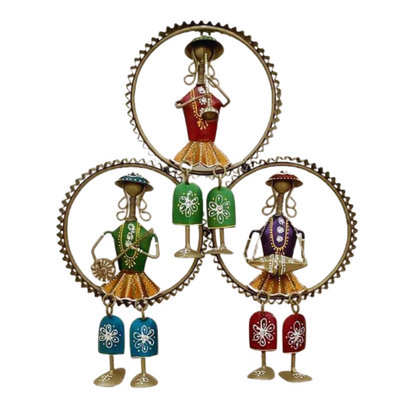 3 Ring Musicians Multicolour Hanging Leg Doll