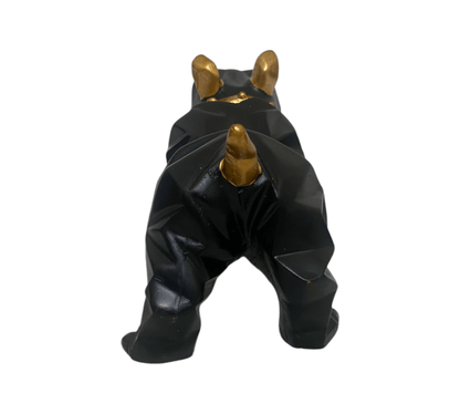 Black The Bull Dog Keeper Decorative Showpiece