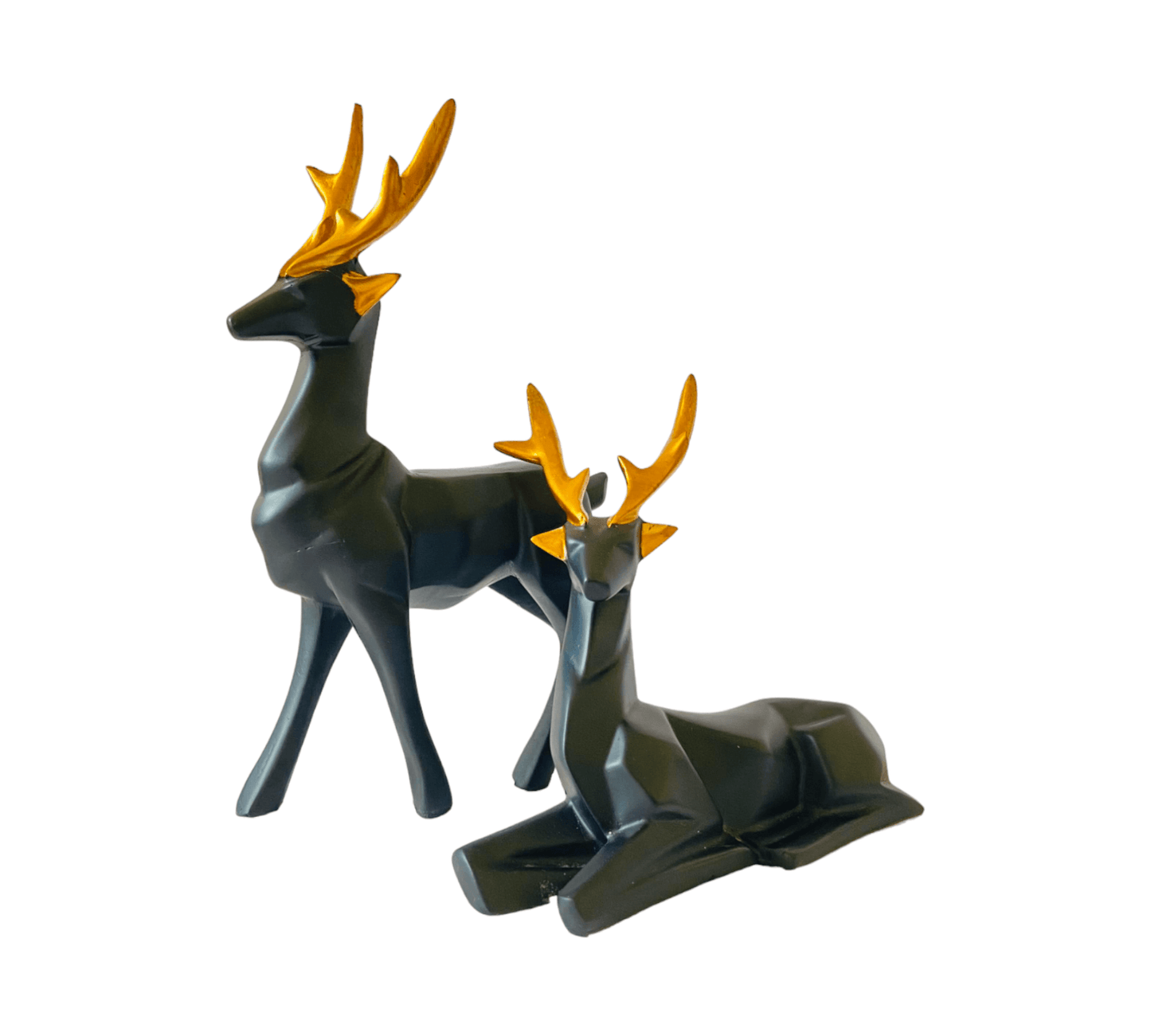 Lucky 2 Deer Family Showpiece