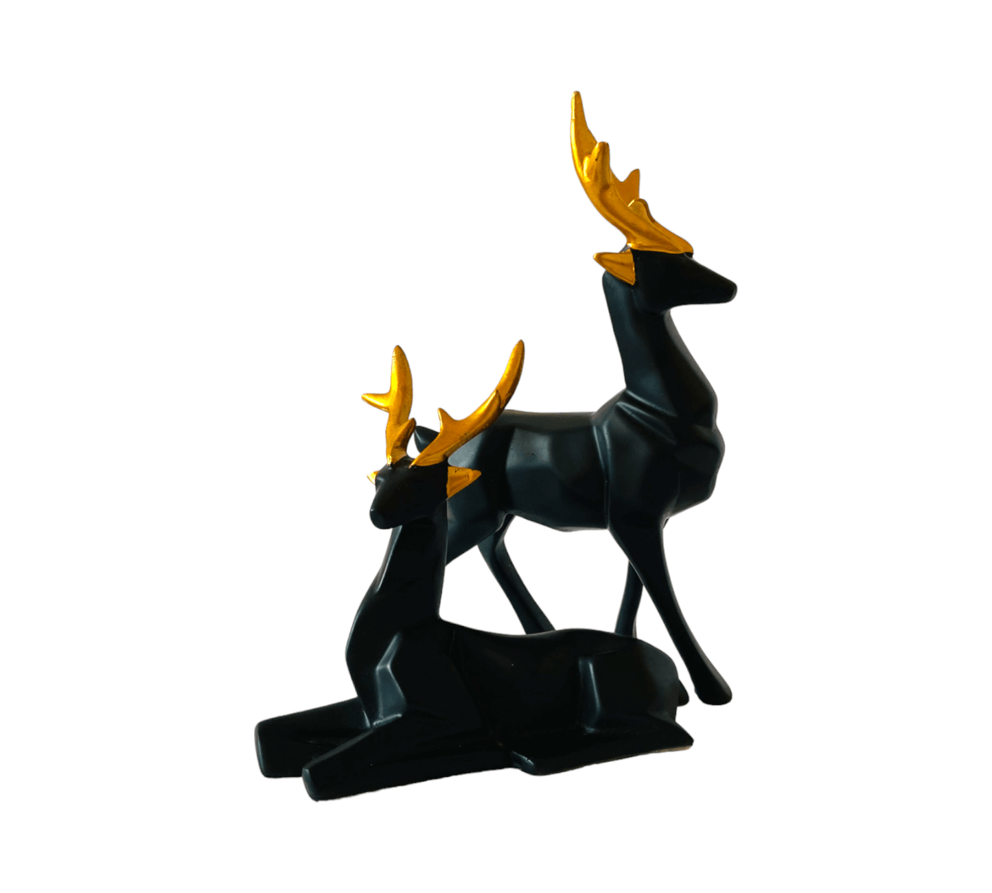 Lucky 2 Deer Family Showpiece