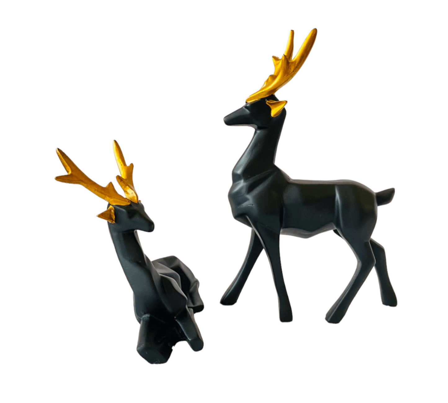 Lucky 2 Deer Family Showpiece