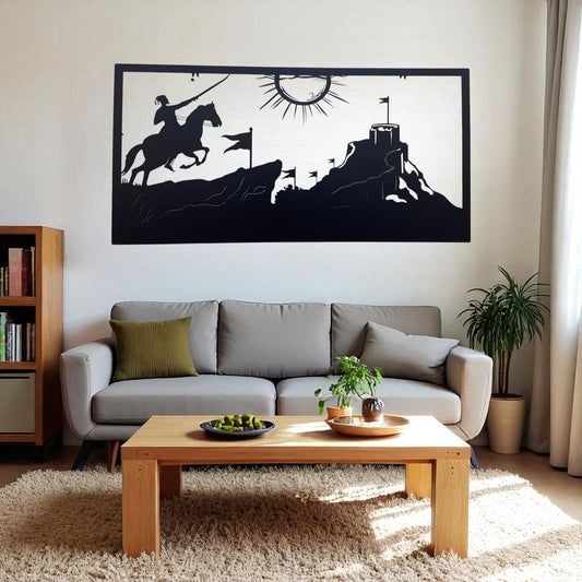 Chhatrapati Shivaji Maharaj Fort Metal Wall Art with LED Light