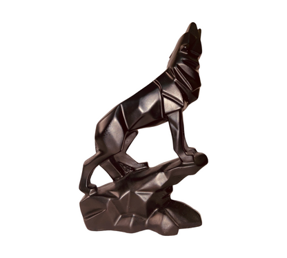 BLACK WOLF Decorative Showpiece