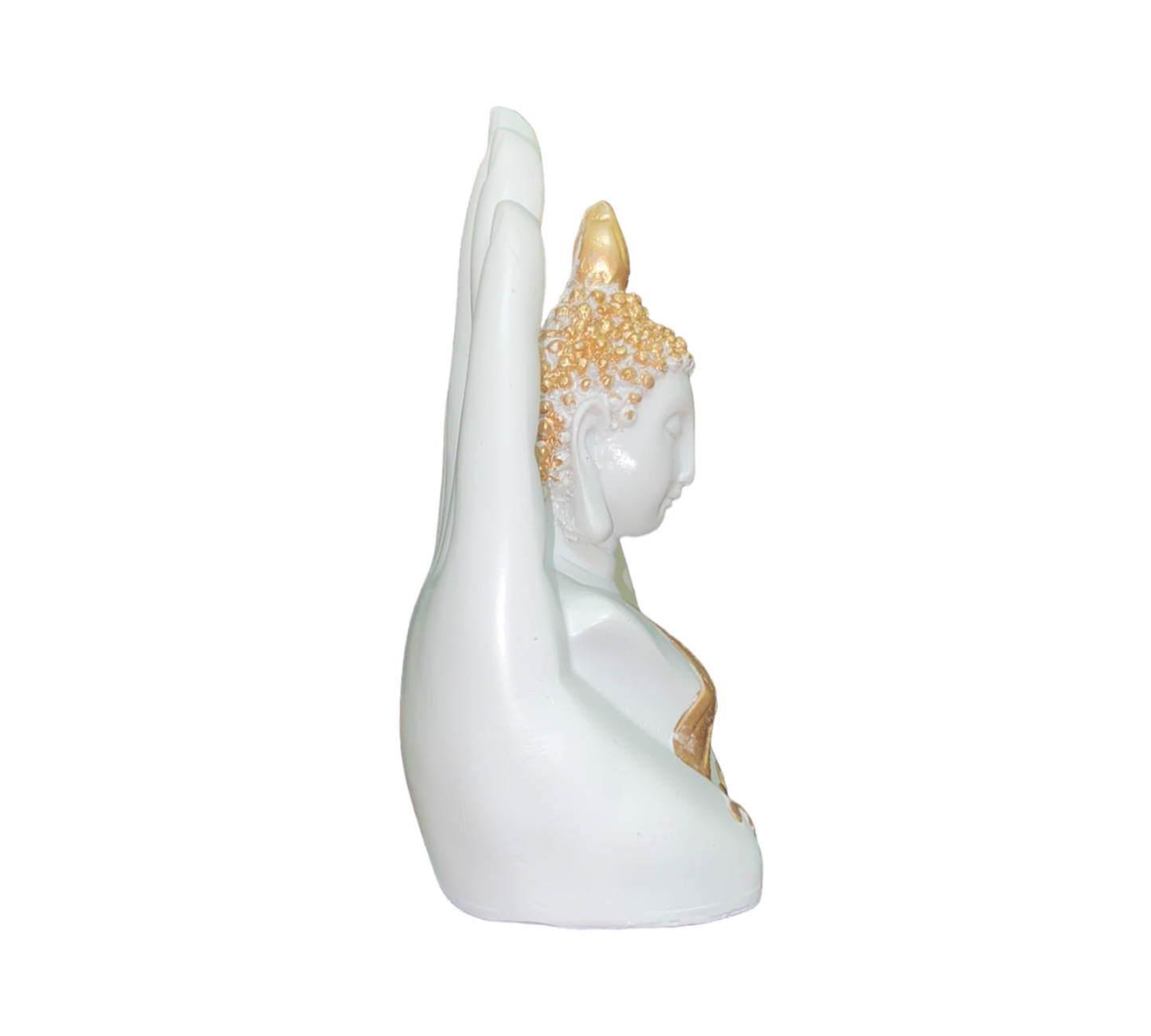 White Antique Plambuddha Statue Polyresin