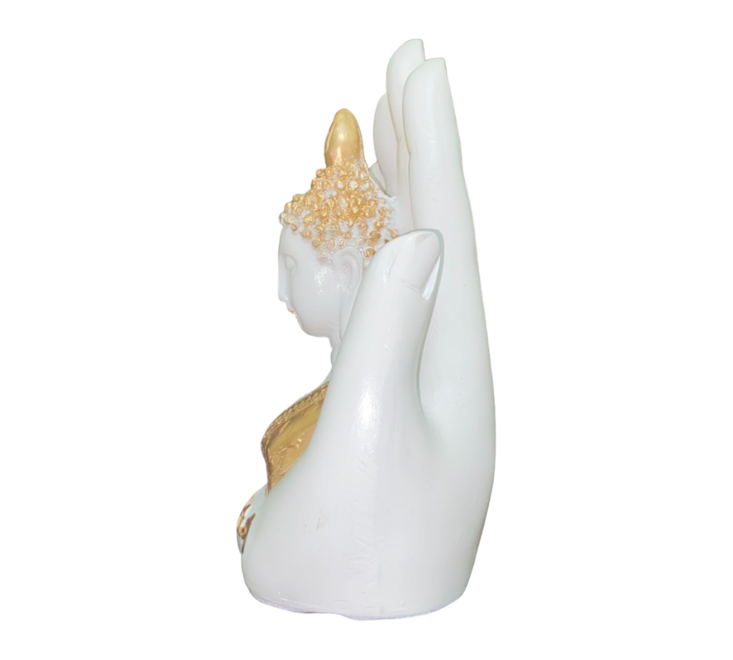 White Antique Plambuddha Statue Polyresin