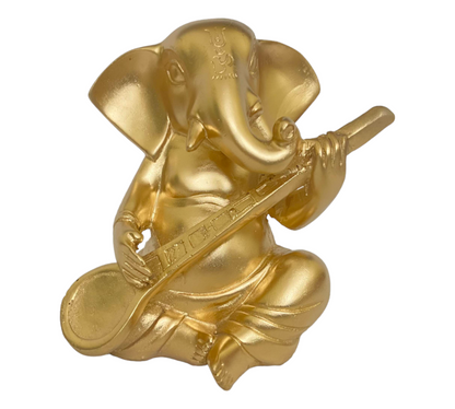 Golden Lord Ganesh Playing Guitar