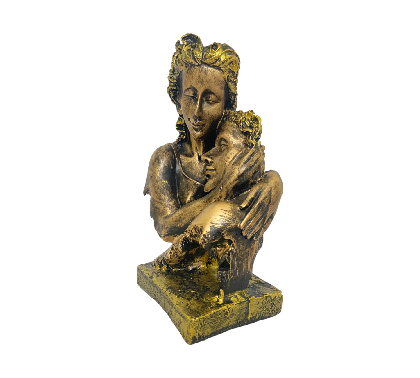 Modern Antique Hugging Romantic Couple Face figurine