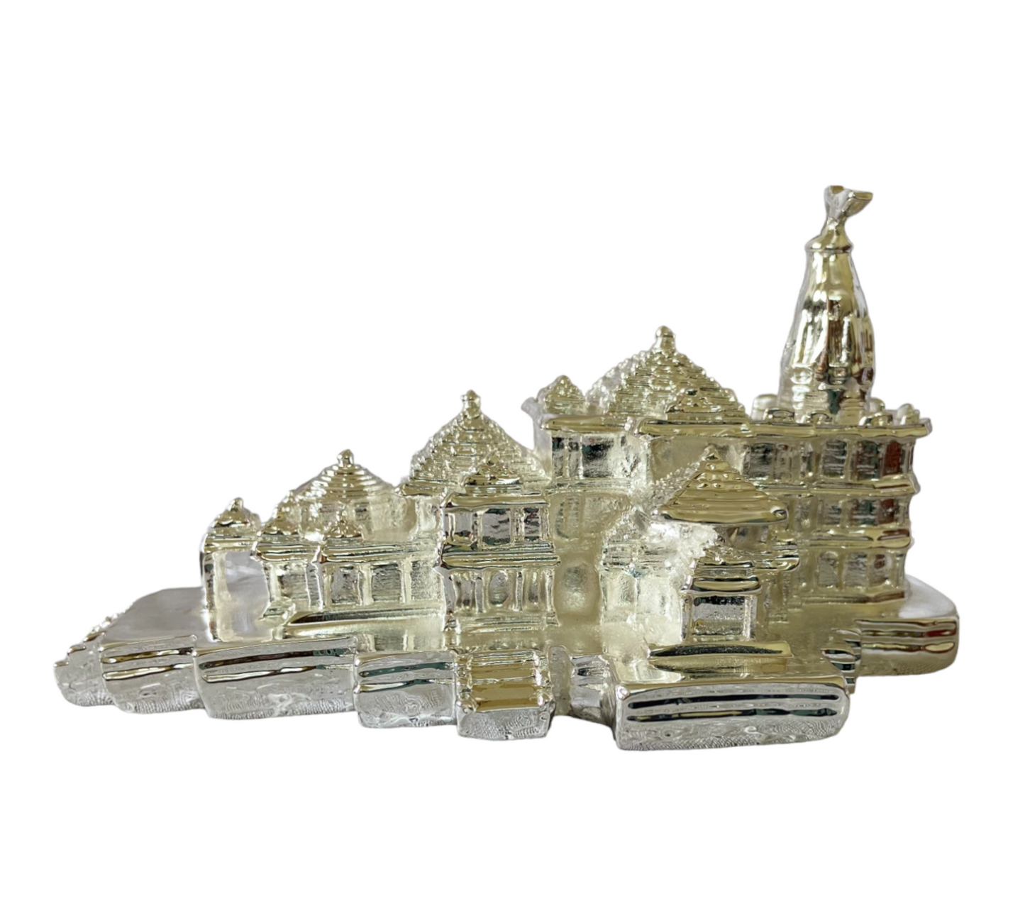 Silver Ayodhya Ram Mandir for Home Pooja Mandir