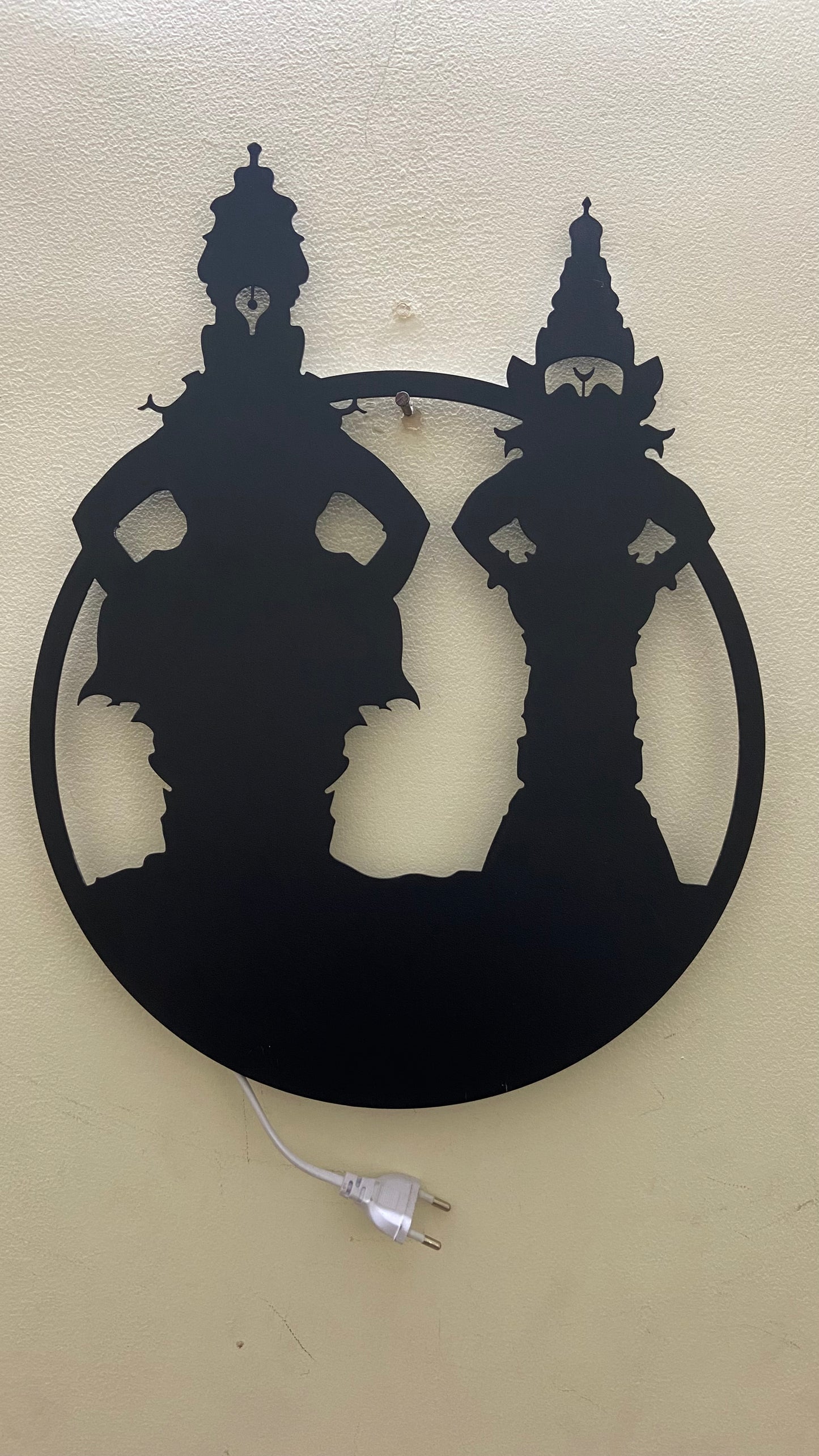 Vittal Rukmini Metal Wall Art with LED Light
