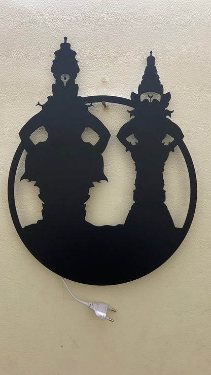 Vittal Rukmini Metal Wall Art with LED Light