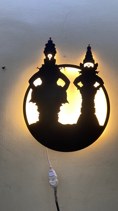 Vittal Rukmini Metal Wall Art with LED Light