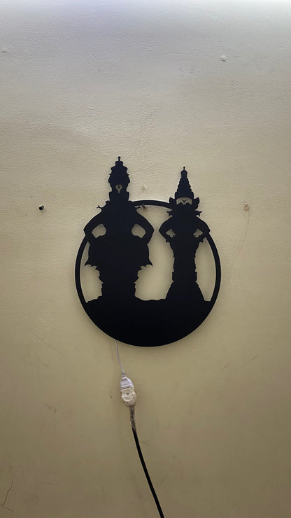 Vittal Rukmini Metal Wall Art with LED Light
