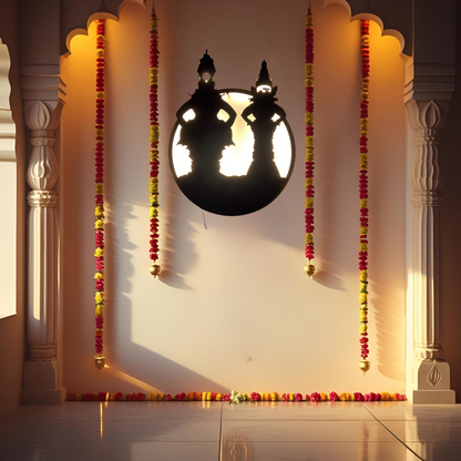 Vittal Rukmini Metal Wall Art with LED Light