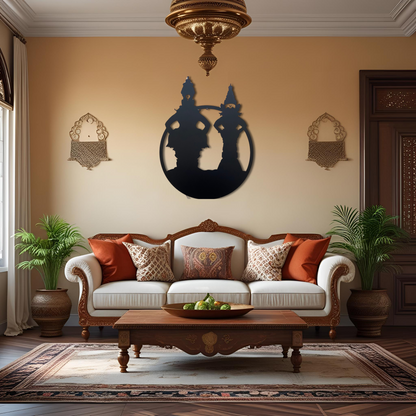 Vittal Rukmini Metal Wall Art with LED Light