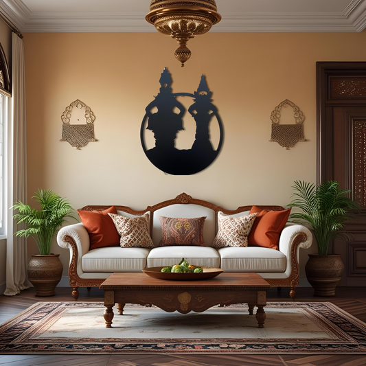 Vittal Rukmini Metal Wall Art with LED Light
